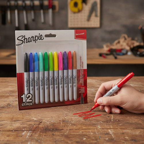 Sharpie permanent markers - markers, fine