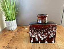 MID CENTURY 60'S SCHEURICH 281-19 FAT LAVA ERA WEST GERMAN POTTERY VINTAGE  VASE