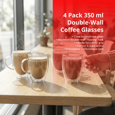 4X Double Wall Coffee Mug
