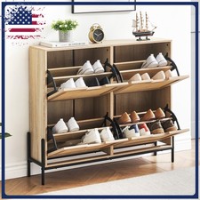 4 Door Flip Shoe Cabinet Shoe