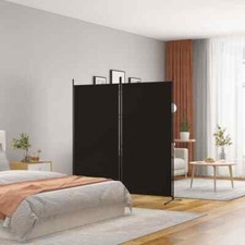 2-Panel Room Divider Black