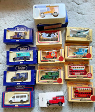 A collection of promotional model cars, vans & buses, all boxed and in VGC