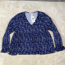 In The Style blue floral print