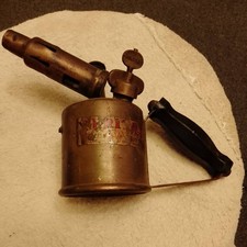 Vintage Brass Veritas Paraffin Blow Lamp .