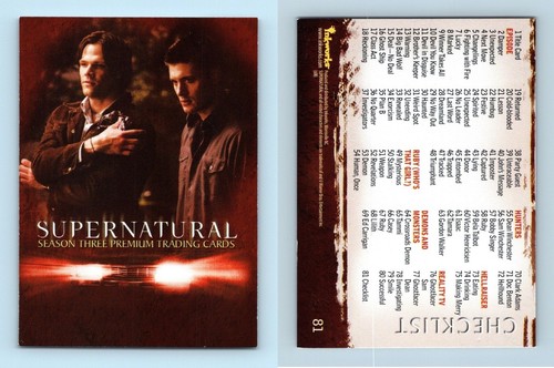 Checklist supernatural - #81,