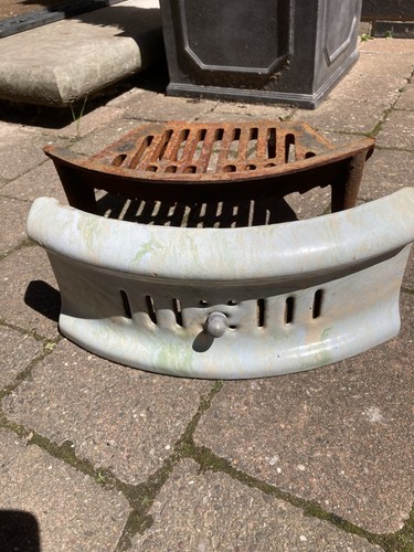 Cast iron fire grate - iron, fret
