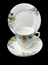 Art Deco 1925 Shelley Vincent Tea Trio - Pattern Number 11425