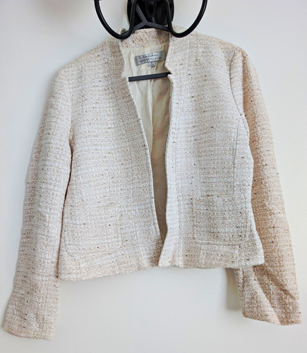 Tahari cream boucle tweed - tahari,