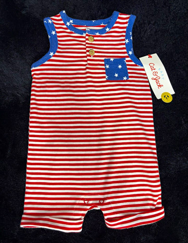 Cat jack baby romper - cat,