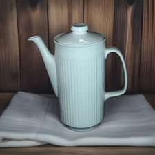 Classic COFFEE POT by Johnson Brothers Ribbed white Pot..