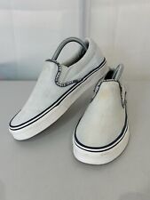 Vans Off The Wall Slip Lofer White/Tint Of Baby Blue Size 6.5 UK