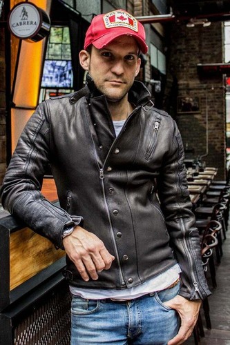 Men steampunk gothic biker - men's,