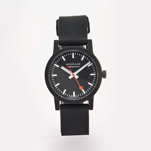 Mondaine essence watch black - essence,
