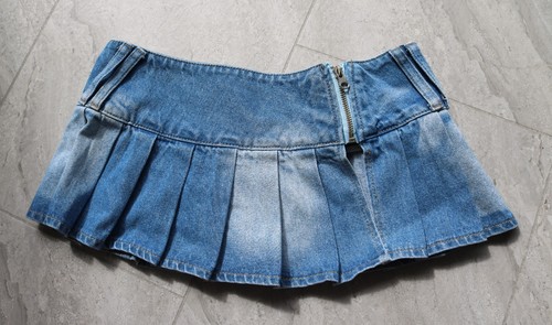 Denim pleated micro - denim,