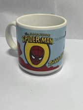 1989 Kids Marvel Spiderman Coffee Mug Collectable,m, Used Condition