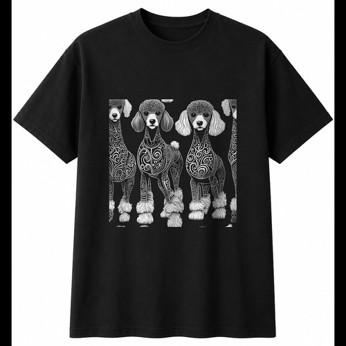 Graphic miniature poodle - graphic,