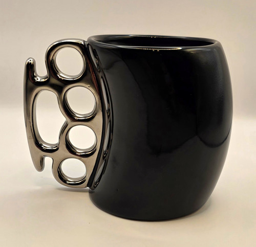 Black ceramic novelty mug - novelty,
