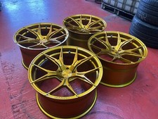20” ROHANA RFX5 GOLD CONCAVE ALLOY WHEELS 5x112 FITS AUDI RS4 RS5 RS6 RS7 ET30