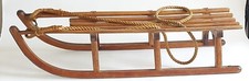 Wooden Davos Sledge With Metal Runners Vintage Traditional Toboggan W053