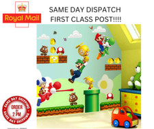 3D super mario wall stickers