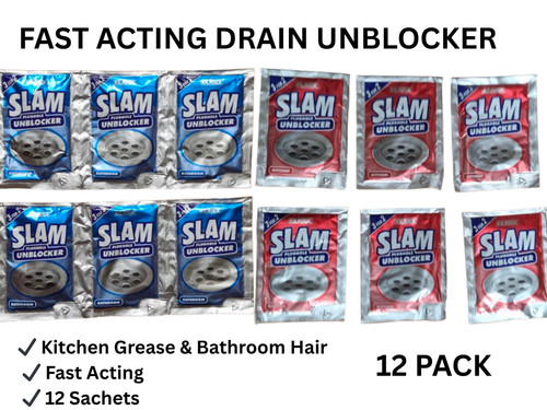 Slam sink unblocker sachets - sink,