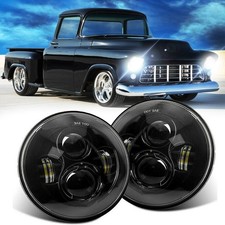 Pair 7" Round LED Headlights