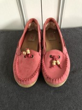 Ugg Women’s Nubuck Leather Moccasins Style Loafers Shoes Uk Size 4.5 US 6 EU 37