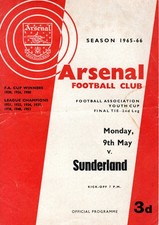Arsenal sunderland 5 1966 - arsenal,