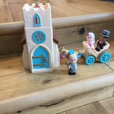 ELC Happyland Church  Wedding Playset Bundle ,With Sounds, Carriage, 3 Figures