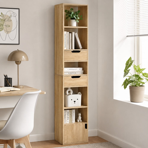 Tall bookcase storage cabinet - tall,