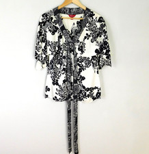 Monsoon Black White Tunic Top