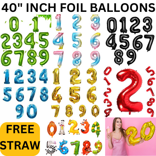 Foil number balloons giant - number,