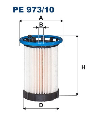 Filtron 973 fuel filter - pe,