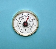 50mm Gold Plastic Thermometer