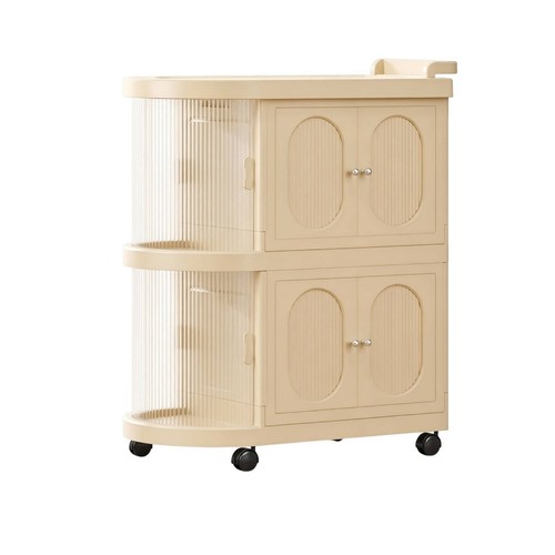 Two tier nursery cabinet oval - two-tier,