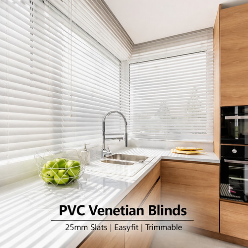 Pvc venetian blinds easy fit - venetian,