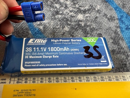 Flite 1800mah 30c lipo - 1800mah,