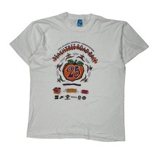 Peachtree Road Race Fruit Of The Loom Graphic T-Shirt - XL White Cotton
