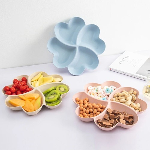 Divided party snack plate - party,