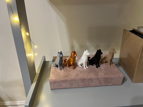 Low poly akita - akita, shiba