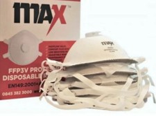 New 5 PCS MAX FFP3V Disposable Face Mask