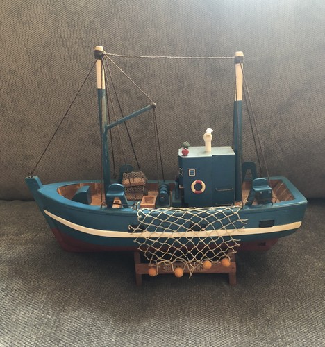 Vintage wooden fishing boat - vintage,
