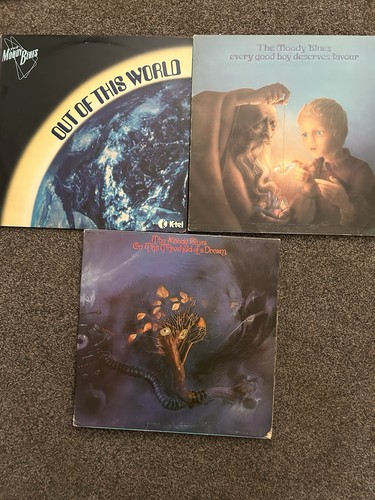 Moody blues vinyl joblot x3 - blues, lp