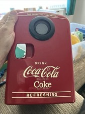 Coca Cola 4L Table Top Mini Fridge Inbuilt Bluetooth Speaker Portable Cooler,Red