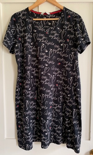 Black 100 cotton heart - black, 100%