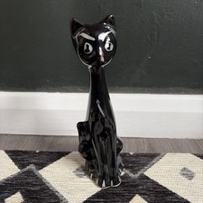Vintage Black Cat Ceramic