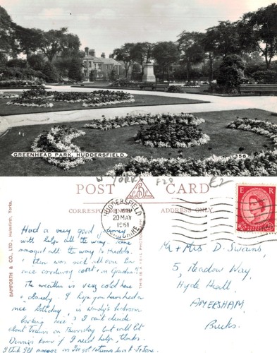 Vintage postcard greenhead - vintage,