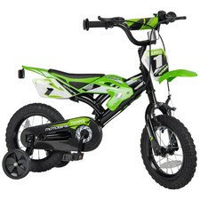 12 Inch Moto X Motocross Style Kids Bike Green