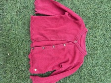 Baby Girls Red Marks And Spencer’s Cardigan Age 6-9 - Xmas Outfit