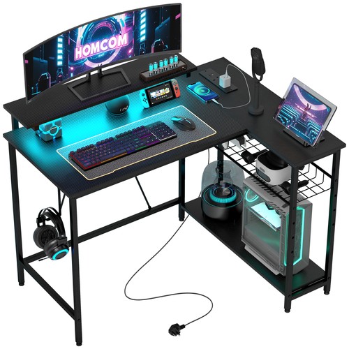 Homcom shaped desk with - l,